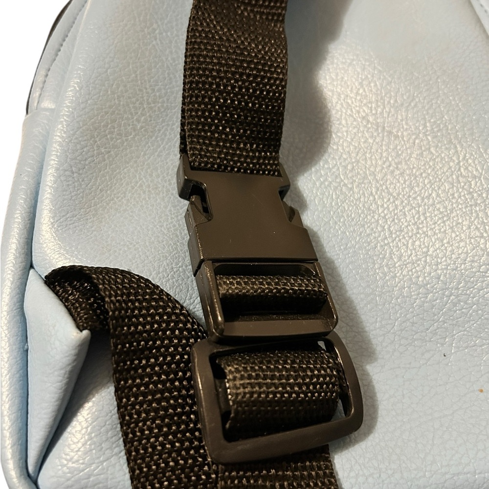 Light Blue Crossbody Mini Backpack for Women - Picture 5 of 8